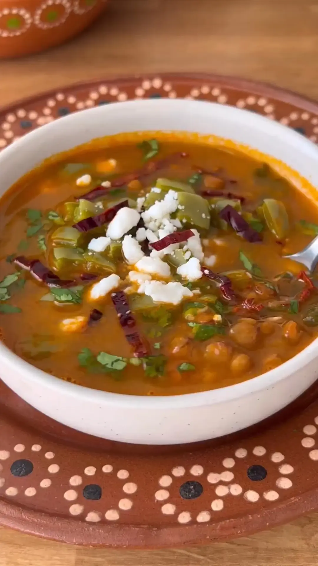 sopa de lentejas (lentil soup)